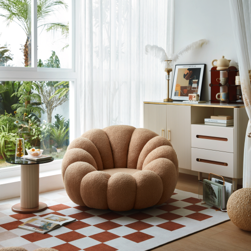 Linspire Lotus Boucle Armchair Toffee Furniture Urban Sales